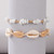 White Scallop Shell Beaded Rope Barefoot Anklet