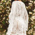 Summer White Lace Embroidery Tassel Short Beach Dress