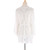 Summer White Lace Embroidery Tassel Short Beach Dress