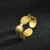 Boho Vintage Geometric Stainless Steel Open Ring