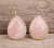 White Amethysts Crystal Dangle Earrings
