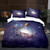Boho Mandala Galaxy Ancient Sun Moon Duvet Cover Set - 200x200cm 3pcs