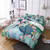 Garden Tropical Botanical Print Duvet Cover Set - 240x220cm 3pcs
