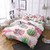 Garden Tropical Botanical Print Duvet Cover Set - 240x220cm 3pcs