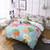 Garden Tropical Botanical Print Duvet Cover Set - 240x220cm 3pcs