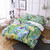 Garden Tropical Botanical Print Duvet Cover Set - 240x220cm 3pcs