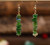 Natural Crystal Gemstone Chip Stone Hook Dangle Earrings