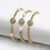 Lucky Eye Freshwater Pearl Bead Adjustable Bracelet