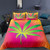 Cannabis Leaves Print Polyester Duvet Cover Set - 135x200cm 2pcs