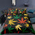 Cannabis Leaves Print Polyester Duvet Cover Set - 173x218cm 2pcs