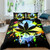 Cannabis Leaves Print Polyester Duvet Cover Set - 140x210cm 2pcs