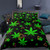 Cannabis Leaves Print Polyester Duvet Cover Set - 140x210cm 2pcs