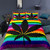 Cannabis Leaves Print Polyester Duvet Cover Set - 140x210cm 2pcs