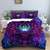 Boho Floral Moon Sun Eye Mandala Duvet Cover Set - 240x220cm 3pcs