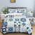 Boho Floral Moon Sun Eye Mandala Duvet Cover Set - 240x220cm 3pcs