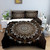 Boho Floral Moon Sun Eye Mandala Duvet Cover Set - 240x220cm 3pcs