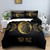 Boho Floral Moon Sun Eye Mandala Duvet Cover Set - 240x220cm 3pcs