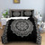 Boho Floral Moon Sun Eye Mandala Duvet Cover Set - 240x220cm 3pcs