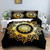 Boho Floral Moon Sun Eye Mandala Duvet Cover Set - 240x220cm 3pcs