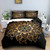 Boho Floral Moon Sun Eye Mandala Duvet Cover Set - 240x220cm 3pcs