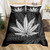 Boho Trippy Leaves Polyester Duvet Cover Bedding Set - 210x210cm 3pcs