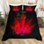 Boho Trippy Leaves Polyester Duvet Cover Bedding Set - 210x210cm 3pcs