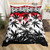 Boho Trippy Leaves Polyester Duvet Cover Bedding Set - 210x210cm 3pcs