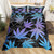 Boho Trippy Leaves Polyester Duvet Cover Bedding Set - 210x210cm 3pcs