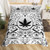 Boho Trippy Leaves Polyester Duvet Cover Bedding Set - 210x210cm 3pcs