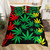 Boho Trippy Leaves Polyester Duvet Cover Bedding Set - 210x210cm 3pcs