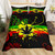 Boho Trippy Leaves Polyester Duvet Cover Bedding Set - 210x210cm 3pcs