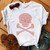 Skull Deer Camouflage Burlap Turban Short Sleeve Graphic T-shirt