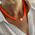 Boho Evil Eye Ceramic Beaded Clavicle Zircon Necklace