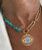 Boho Evil Eye Ceramic Beaded Clavicle Zircon Necklace