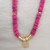 Boho Evil Eye Ceramic Beaded Clavicle Zircon Necklace