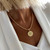 Exquisite Evil Eye Gold Plated Brass Chain Necklace