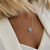 Exquisite Evil Eye Gold Plated Brass Chain Necklace