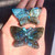 Hand Carved Butterfly Natural Labradorite Crystal Gemstone