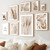Nordic Beige Grass Reed Boho Wall Art Canvas Painting