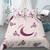 Moth Butterfly Moon Divination Style Duvet Cover Set - 240x210cm 3pcs