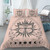 Moth Butterfly Moon Divination Style Duvet Cover Set - 240x210cm 3pcs