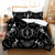 Moon Skull Youth Gothic Insect Print Polyester Duvet Cover Set - 200x200cm 3pcs