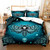 Moon Skull Youth Gothic Insect Print Polyester Duvet Cover Set - 200x230cm 3pcs