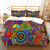 Boho Mandala with Yoga Chakra Art Print Duvet Cover Set - 200x200cm 3pcs