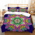 Boho Mandala with Yoga Chakra Art Print Duvet Cover Set - 240x220cm 3pcs