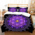Boho Mandala with Yoga Chakra Art Print Duvet Cover Set - 200x230cm 3pcs