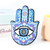 Ceramic Colorful Hand of Fatima Wall Hanging Decor