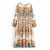 Flare Sleeve Cotton Dress