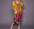 Vintage Floral Print Beach Boho Bat Sleeve Bikini Cover Up Maxi Robe