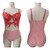 Floral Polyester Spandex One Piece Plus Size Push Up Swimwear